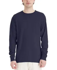 ヘインズ メンズ トップス Tシャツ コットン Hanes Unisex Garment Dyed Long Sleeve Cotton TShirt Blue ブルー