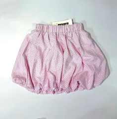 新品/アユニューユ ピンク ストライプ バルーン スカート free
