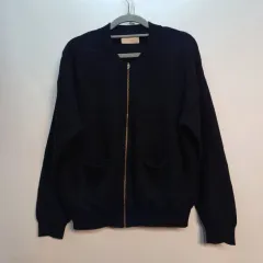 reesuee ニット ジップアップ カーディガン ネイビー 100サイズ 春 秋 511477