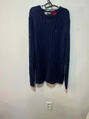 トミーヒルフィガー メンズ ケーブル ニット XXL