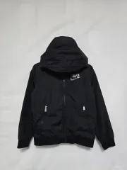ナイキ ブラック フード ウィンドブレーカー ジャケット キッズ 3-4歳 1126