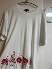 コム・デ・ギャルソン オム プリュス フラワー 刺繍 半袖 Tシャツ