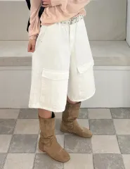 黒 バミューダ パンツ