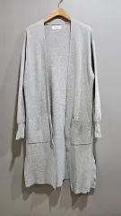 1+1 OPAQUE CLIP ) グレー ローブ カーディガン M