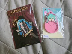 初音ミク アクリル キーホルダー + タオル ホルダー