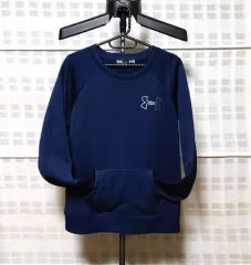 (UNDER ARMOUR) ネイビー 起毛 スウェット Tシャツ M (95)