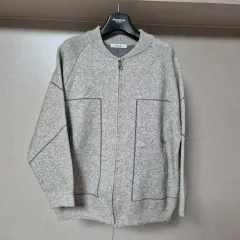 F)CLOVIS ジップアップ ニット カーディガン