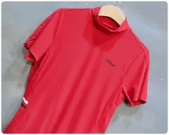 Titleist(タイトリスト) ゴルフ ツアーフィット モックネック ハイネック 半袖 Tシャツ (レディース Mサイズ/90)