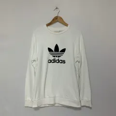 アディダス トレフォイル スウェット 長袖 ヴィンテージ アイボリー XL
