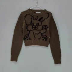 ブランドヴィンテージ レディース90 クロップドニットセーター 2021AW ブラウン 01946