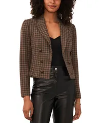 ヴィンスカムート レディース アウター ジャケット・ブルゾン クロップド ブレザー Vince Camuto Womens Cropped OpenFront Blazer Lt Olive オリーブ
