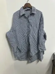 アラル ヴィンテージ ザラ ストライプ シャツ XS