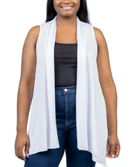 24 セブンコンフォート レディース アウター ニット・セーター アシンメトリー プラスサイズ セーター カーディガン 24seven Comfort Apparel Plus Size Asymmetric Open Front Cardigan Sweat