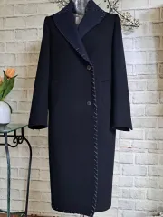 O'2nd ブラック ウール コート