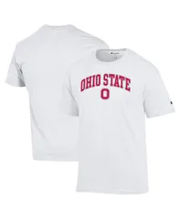 チャンピオン メンズ トップス Tシャツ ロゴ Champion MensWhite Ohio State Buckeyes Arched Logo TShirt White ホワイト