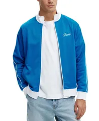 コットンオン メンズ アウター ジャケット・ブルゾン ジャケット COTTON ON Mens Tricot Track Jacket Blue ブルー