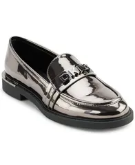 ダナ キャラン ニューヨーク レディース シューズ パンプス ローファー DKNY Womens Rooney Slip On Loafers Graphite グラファイトのサムネイル