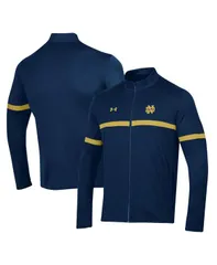 アンダーアーマー メンズ アウター ジャケット・ブルゾン ジャケット Under Armour Mens Navy Notre Dame Fighting Irish 2023 Assist Warm Up FullZip Jacket Navy ネイビー