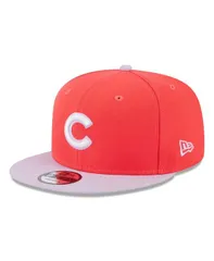 ニューエラ メンズ アクセサリー 帽子 New Era Mens Red Purple Chicago Cubs Spring Basic TwoTone 9FIFTY Snapback Hat Red Purple レッド