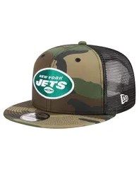 ニューエラ メンズ アクセサリー 帽子 New Era Mens Camo New York Jets Main Trucker 9FIFTY Snapback Hat Camo