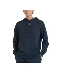 アンダーアーマー メンズ アウター パーカー・スウェット 刺繍 ロゴ フリース パーカー Under Armour Mens Rival Logo Embroidered Fleece Hoodie Black Wht ブラック