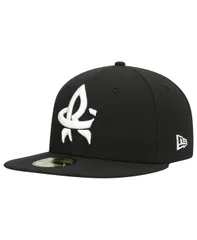 ニューエラ メンズ アクセサリー 帽子 New Era Mens Black Rocket City Trash Pandas Authentic Collection Team Alternate 59FIFTY Fitted Hat Black ブラック