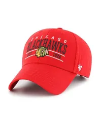 47 ブランド メンズ アクセサリー 帽子 47 Brand Mens Red Chicago Blackhawks Centerline MVP Adjustable Hat Red レッド