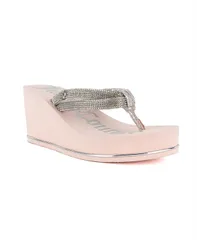 ジューシークチュール レディース シューズ サンダル プラットフォーム Juicy Couture Womens Unwind Rhinestone Platform Wedge Sandals Blのサムネイル