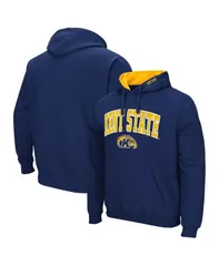 コロシアム メンズ アウター パーカー・スウェット ロゴ パーカー Colosseum Mens Navy Kent State Golden Flashes Arch and Logo Pullover Hoodie Navy ネイビー