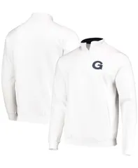 コロシアム メンズ アウター ジャケット・ブルゾン ロゴ ジャケット Colosseum Mens Georgetown Hoyas Tortugas Logo QuarterZip Jacket White ホワイト