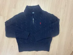 ポロ ラルフローレン レディース ケーブル ウール カシミア ハーフ ジッパー セーター