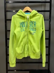 (M) ホリスター ヴィンテージ 起毛 フードジップアップ 蛍光 2 9