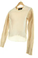 W(F) コム・デ・ギャルソン ニット 日本版 クリーム アイボリー Kitsch 実物 -15F02