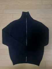 M INTEMPOMOOD ニットジップアップ ネイビー