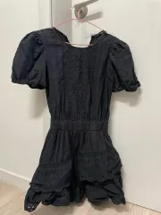 ザラ エンブロイダリー ブラック ONE PIECE