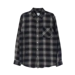 ZARA ザラ ネイビー CHECK リラックスド フィット 冬 長袖 シャツ L