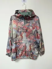 アディダス プリンティング シルキー アノラック ウィンドブレーカー 90