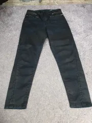 DIESEL デニム ブラック ウォッシュ スリムフィット ジッパーポケット デニムパンツ 25