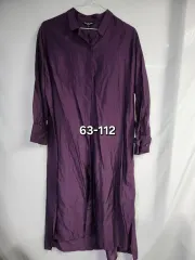 パープル 長袖 ONE PIECE 63-112