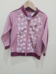 アディダス キッズ 起毛 ジップアップ アウター 100