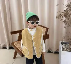 キッズ ボア リバーシブル ベスト (新品)