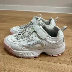 FILA フィラ スニーカー 白 + ピンク ソール 210