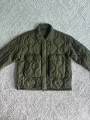 (新 商品) キルティング ブルゾン ジャケット カーキ COLOR
