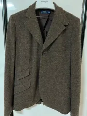 ポロラルフローレン ヘリンボーン ジャケット ブラウン ウィメンズ 8サイズ