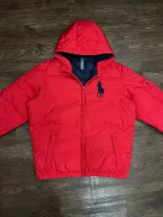 ポロラルフローレン ビックポニー ダウン パファー ジャケット レッド 95