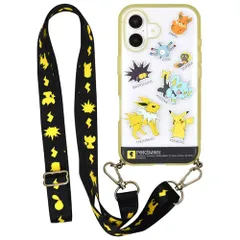 新品 グルマンディーズ ポケットモンスター IIIIfit Loop iPhone 16 対応 ケース でんきタイプ POKE-965D