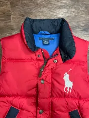 ポロ ラルフローレン ビックポニー ダウン パファー ベスト ダウンベスト レッド