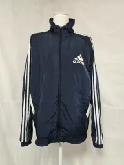 アディダス ネイビー キルティング トラックジャージ トレーナー ジャケット メンズ 100 1113