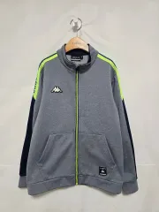 カッパ グレー 起毛 トラック ジップアップ ジャケット キッズ 150 1120