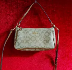 コーチ(COACH) シグネチャー トップ ハンドル ポーチ ミニ クロスバック